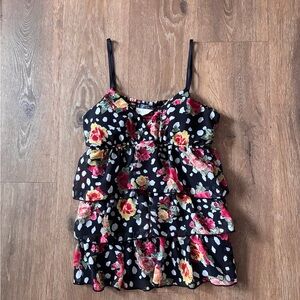 Vintage floral y2k blouse